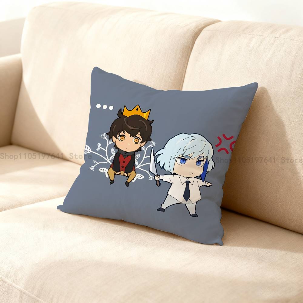 T-Tower of G-God Comics Pillow Case Cute Cartoon Anime peripheralsBedroom Sofa Decorative Cushion Cover Soft Cushion Cover