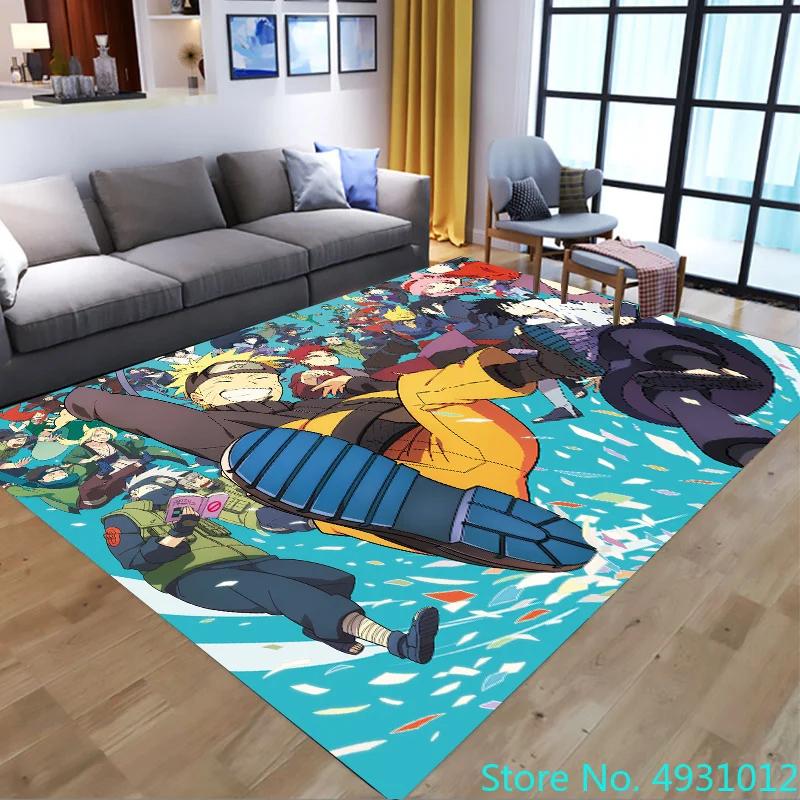 Anime Hot Uzumaki Naruto Love Rug Carpet Living Room Bedroom Bedside Soft Comfortable Children Kids Anti Slip Floor Mat