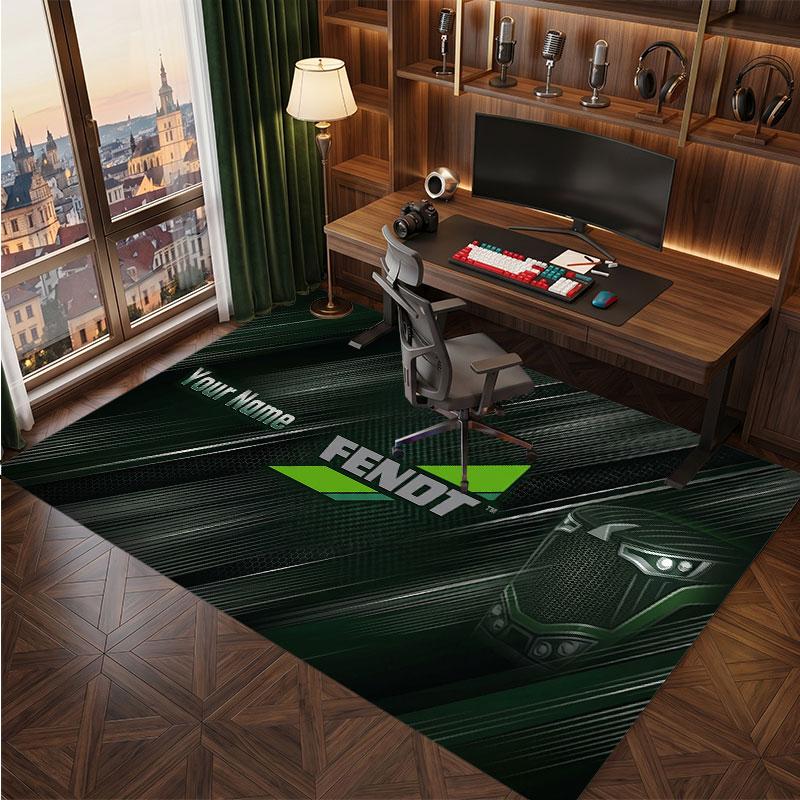 Tappeto in Cristallo Vellutato Personalizzato Fendt, Tappeto Morbido Antiscivolo con Testo Nome Personalizzato per Soggiorno Camera da Letto