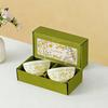 Elegant Ceramic Tableware Set: Wedding Guest Thank You Gift - Includes Bowl, Plate, Chopsticks, and Spoon