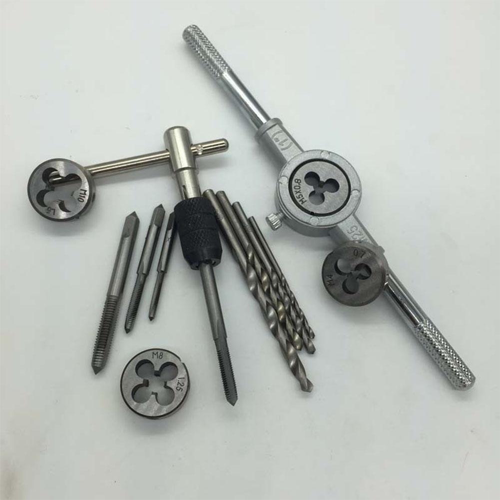 9PCS Exquisite Screw Tap Drill Bit Practical Tools Set