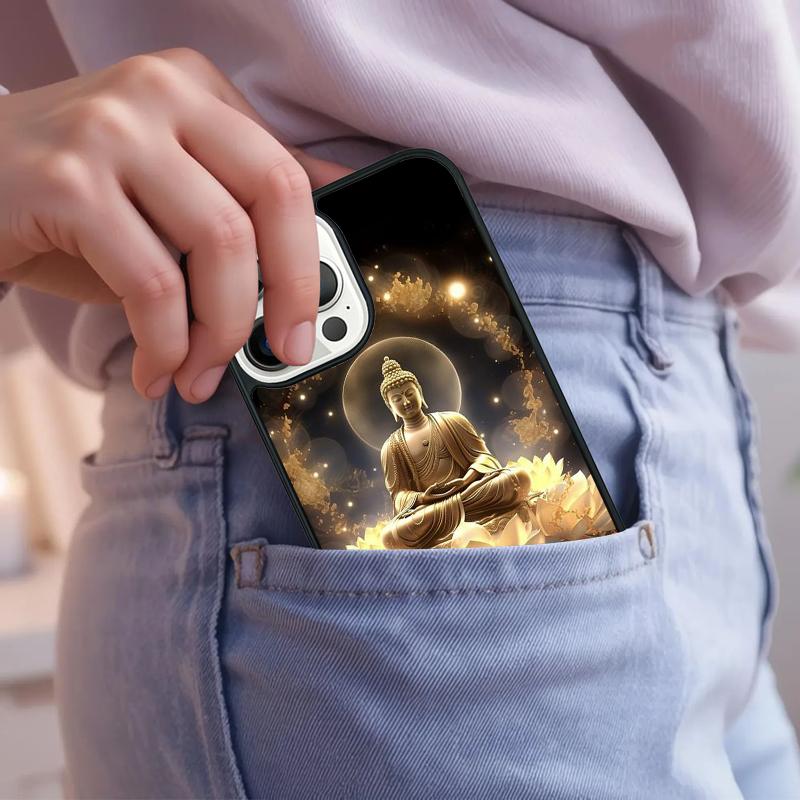 Buddha Budha Phone Case For iPhone 17 Air 15 16e 14 13 Pro Max Coque 12 11 Pro Max PLUS Cover