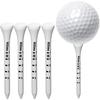 100PCS Bamboo Golf Tees Reduce Friction Side Spin Eco Friendly Durable Pack