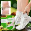 1/3/5/10pcs Avocado Oil Foot Mask, Containing Portulaca And Niacinamide, Moisturizing, Exfoliating