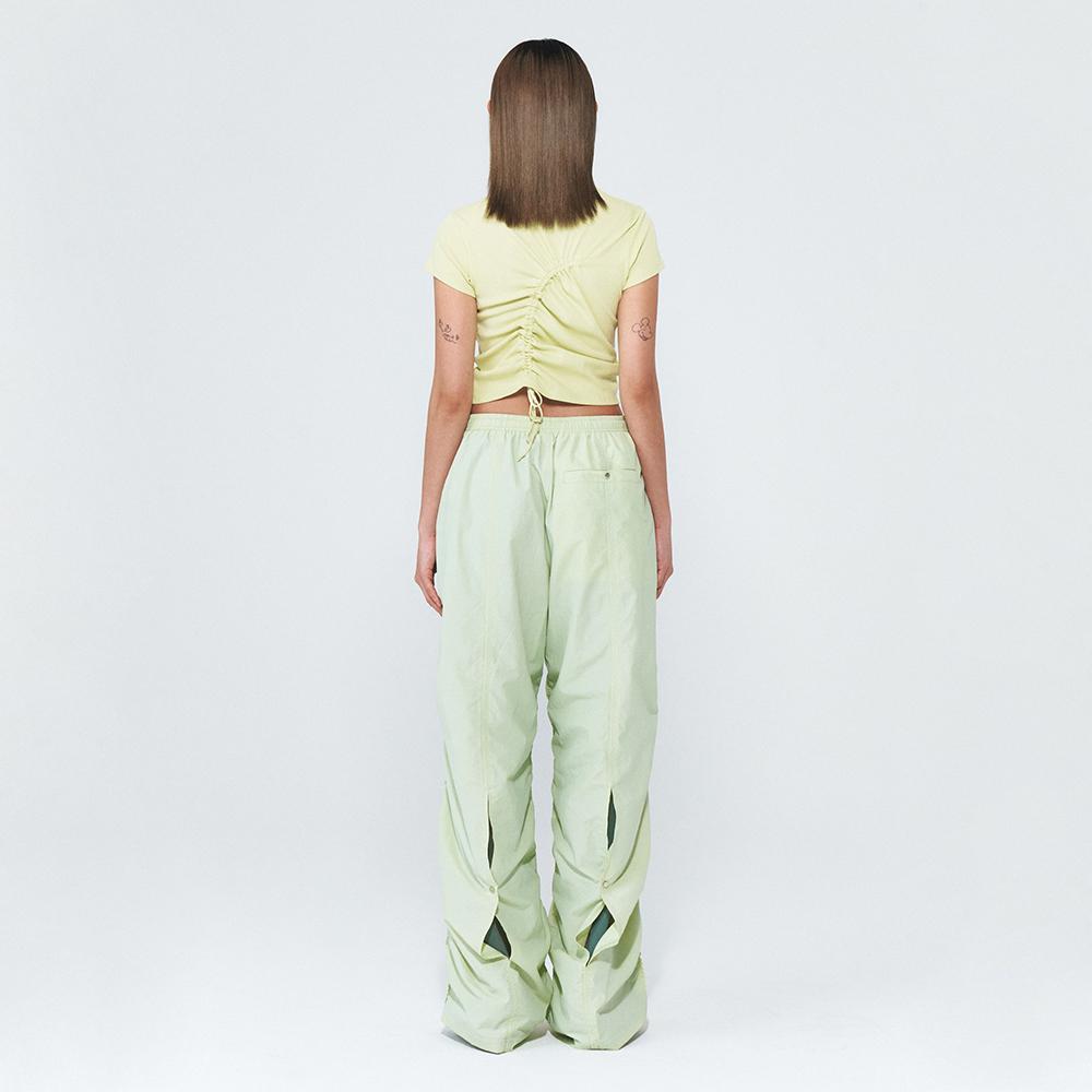I Earth Shirred Pants [Light Green]