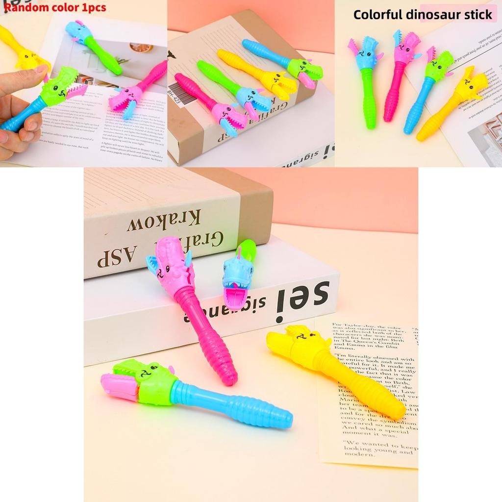 Creative Dinosaur Bite Hand Toy With Plastic Play Set For Childrens Pretend Play Gift