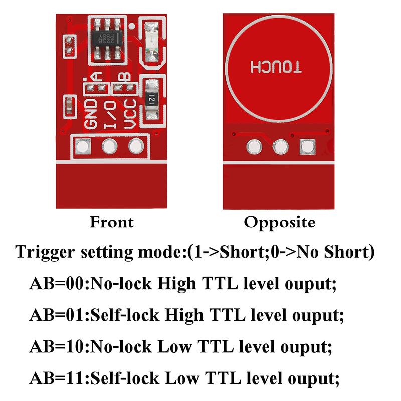 20PCS/LOT NEW TTP223 Touch Button Module Capacitor Type Single Channel Self Locking Touch Switch Sensor for Arduino