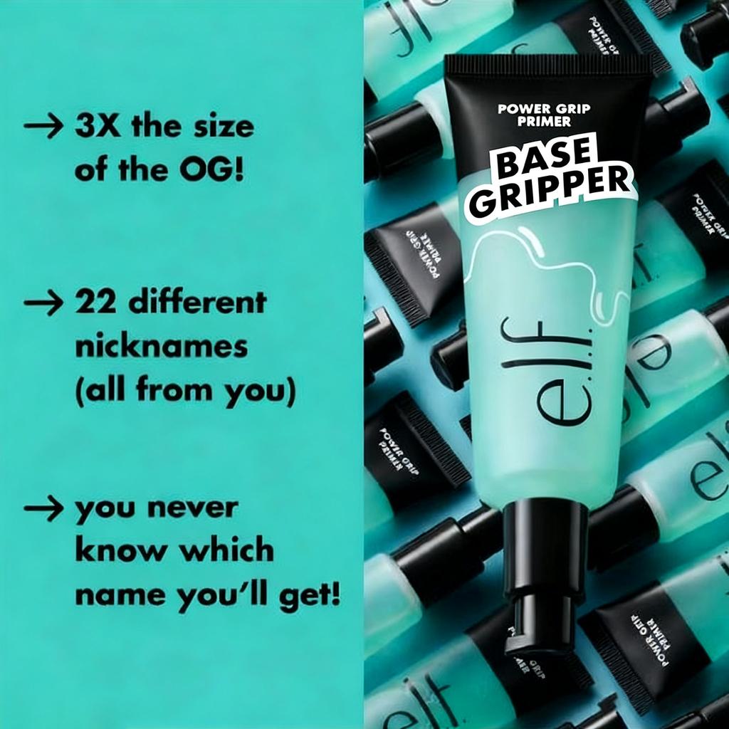 24ml/75ml ELF Power Grip Primer Jumbo Texture Rinfrescante Facile Assorbimento Idratante Rassodante Purificante Idratante Levigante Pelle