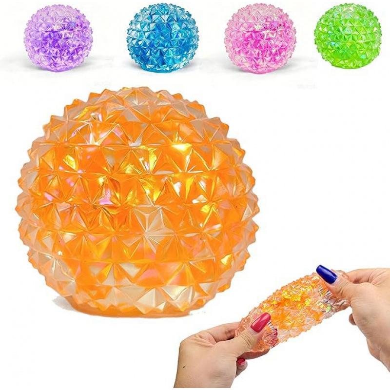 New Cute Stress Relief Squishy Ball Slow Rising Diamond Glitter Sensory Fidget Toy Gift