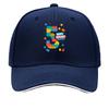 Colorful Toy Brick Birthday Five Sandwich Baseball Cap Sun Cap Outdoor Workouts Hat