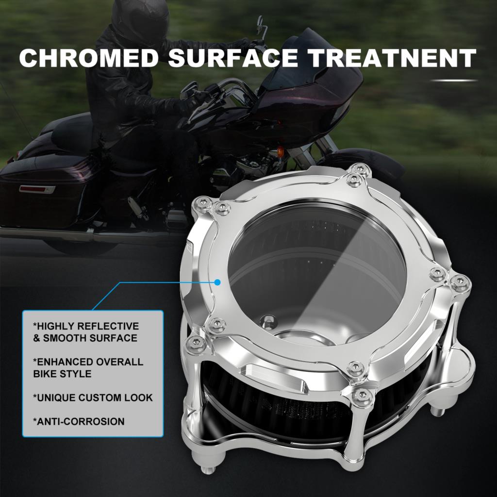 Air Filter Kit For Harley Touring Road King FLHR 2017-2022 Street Glide FLHX Road Glide Special FLTRX Electra Glide Police FLHTP