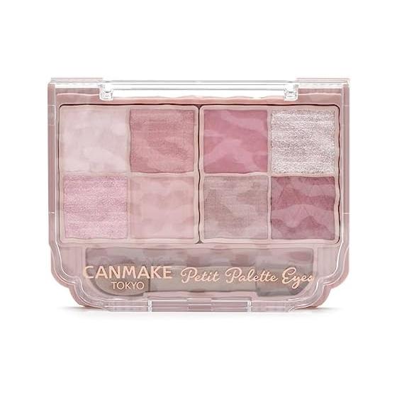 Палитра теней для век Canmake Petit Palette Eyes 03 Mignonne Ribbon 2.0g с розовым наконечником