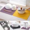 Silicone Dish Drying Mat Fast Draining Heat-resistant Mat  for Bottom of Kitchen Sink