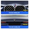 74mm 82mm zadní znaky kufru přední kapota kufr Znak logo pro BMW F18 F10 E64 E63 E60 E52 E83 E46 E92 E90 E84 E93 G03 F20 X3 X5 X6