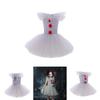 Set Vestito da Clown Principessa Scintillante per Spettacolo di Halloween per Bambini