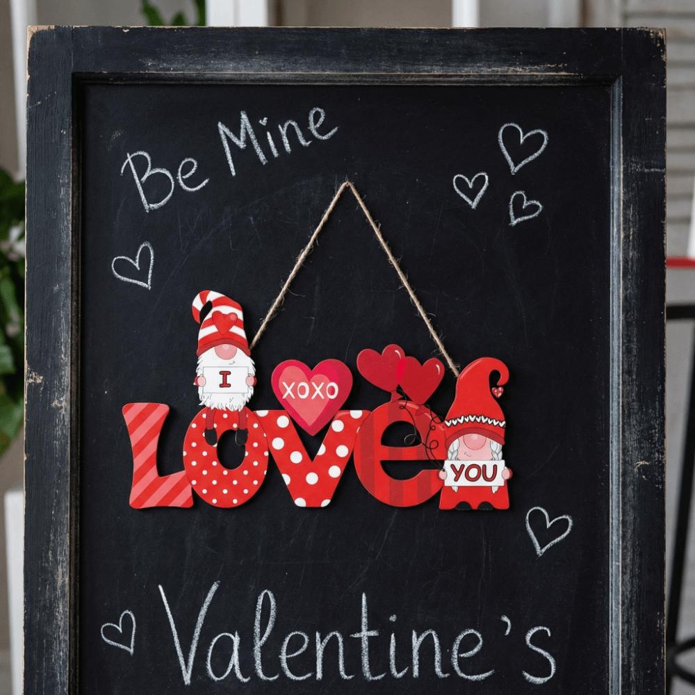 Creative Love Door Pendant Exquisite Valentine's Day Hanging Love Wall Hanging  Background Prop