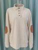 Men's Casual Corduroy Henley Hoodie - 2024 Long-Sleeve Pullover