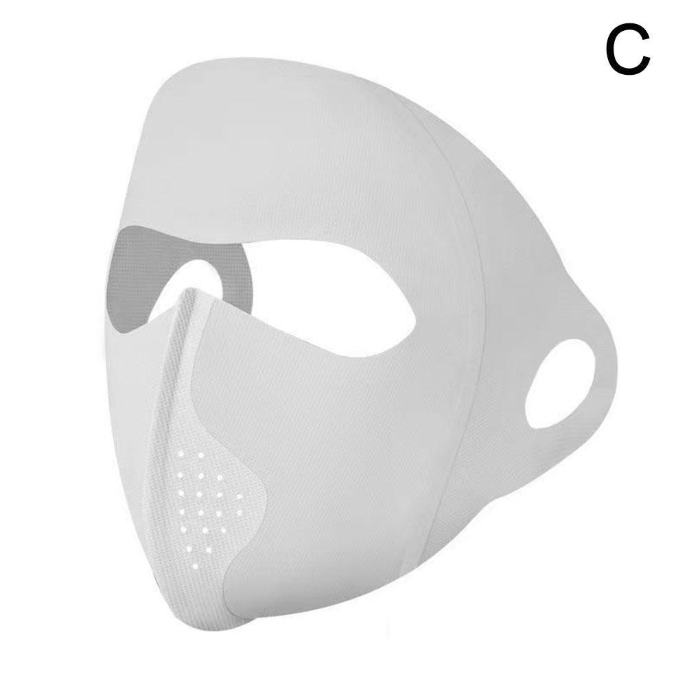 

Full Face Sun Protection Mask - Men & Women s Cooling Ice Silk Riding Mask Veil For Beach, Running & Summer Outdoor Activities серый