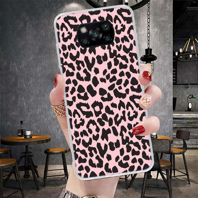 Tiger Leopard Print Panther Phone Case For Xiaomi Redmi 15C 15 13C 13 Poco X5 X6 X7 F7 Ultra M7 12C 12 10 10C 9C 9A 9T 9 Fundas