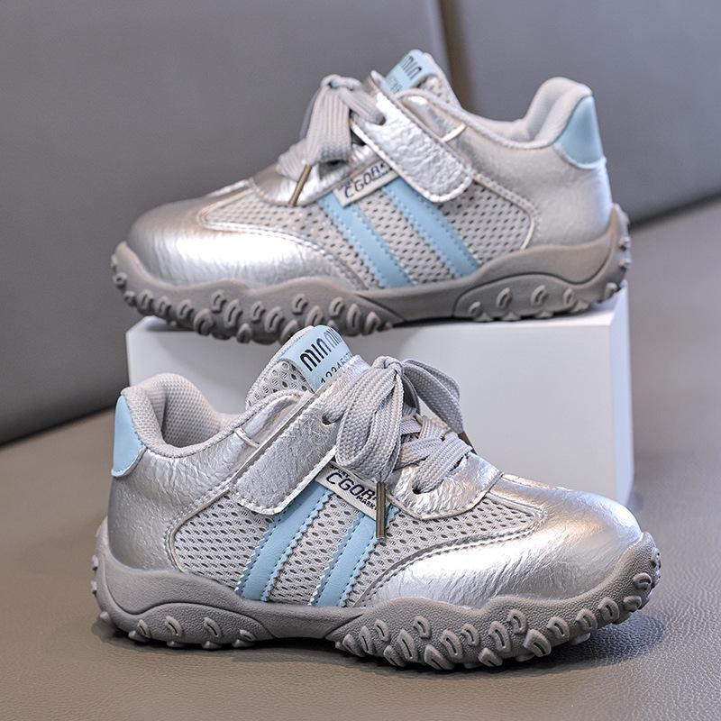 Autumn 2025 Kids' Sports Shoes: Breathable Fashion Sneakers with Soft Soles for Running and Training—Girls' & Boys' Style.