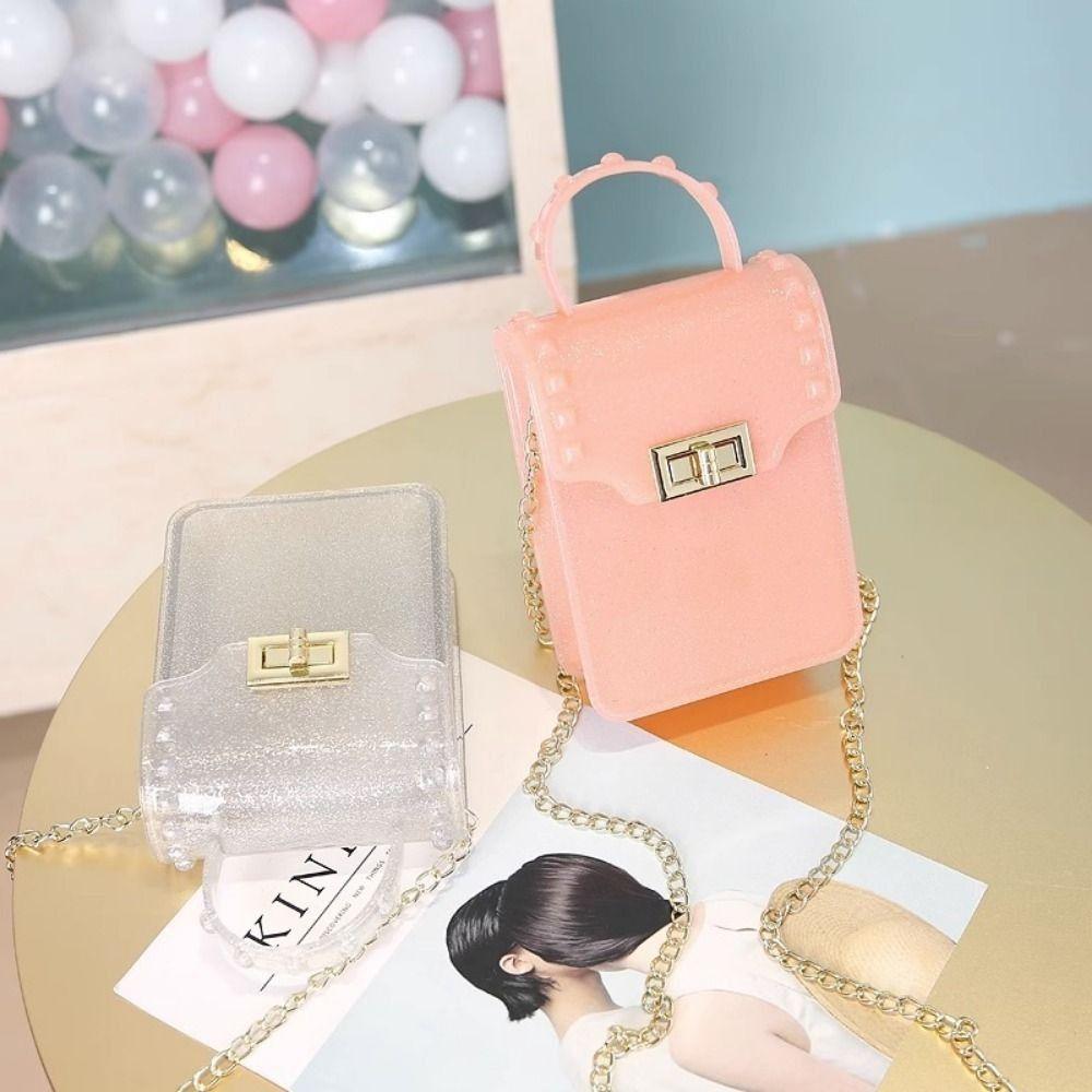 

Candy Color Crossbody Bags Fashion Handbags Durable Shoulder Bag Women рожевий