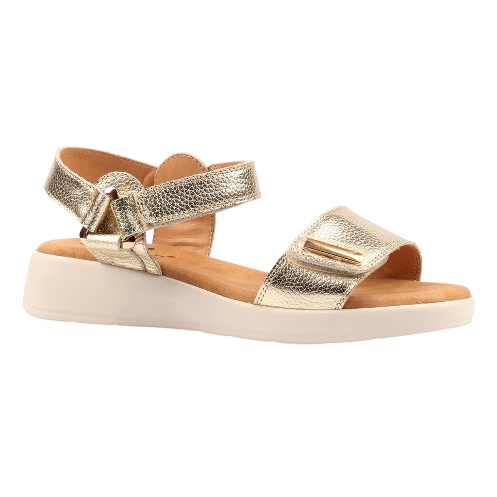 Lunar Womens/Ladies Lark Leather Wedge Sandals