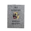 English Mastiff - Dog Passport Case, Document Case, Gift for the Traveller from the Brand