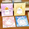 Halloween Ghost Sticky Notes Set 1/4Pcs Reusable Cute Cartoon Die Cut Memo Pad for Study Work Daily Reminder