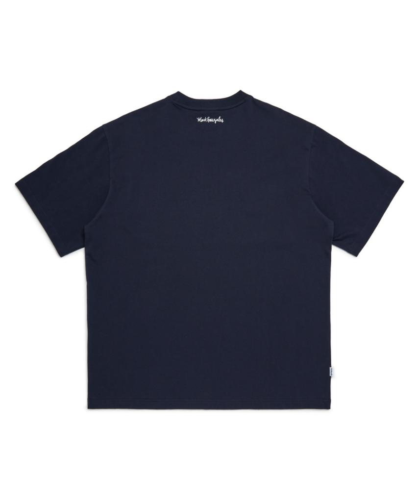 MARK GONZALES Signed Logo Short Sleeve T-Shirt - Navy