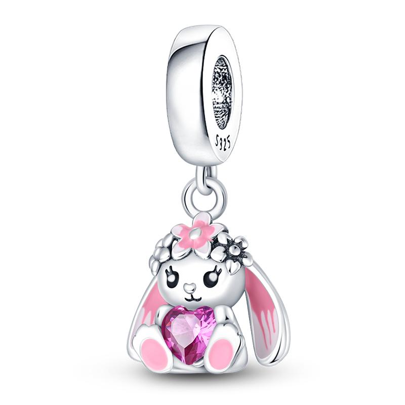 Jungfräuliches Kupfermetall Koala Elefant Kaninchen Haustier 3mm Charm Perlenkomponenten Perlenkomponenten Anhängerperlenkomponenten Ideal Entworfen für Geburtstage Hoch