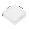 5Pcs Plastic Square 1Grid Transparent Mini Storage Box Earring Ring Jewelry Beads Kit Packing Case Container Display Accessories
