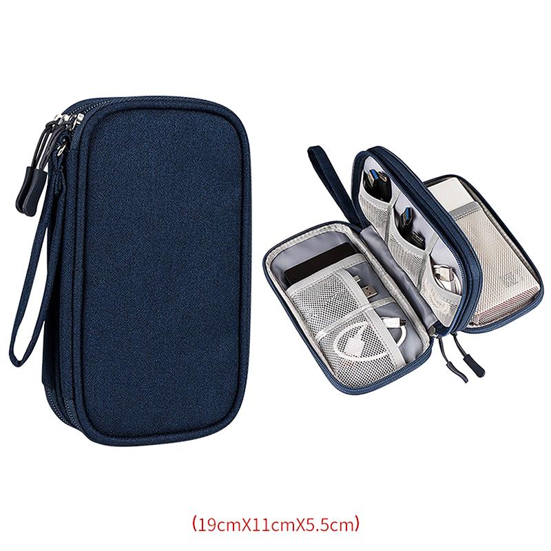 Travel Portable Digital Product Storage Bag Multi-Grids Usb Data Cable Organizer Office Headset Charging Treasure Box Bag