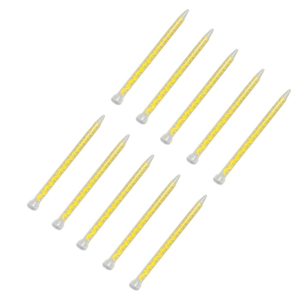 10PCS 10-18 AB Mixing Nozzle with Transparent Cover and Pointed Tip for Precise Dispensing of Two-Part Adhesives and Sealants