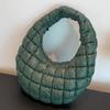 Women Padded Hobo Bag Versatile Cloud Pleatd Bag Lightweight Down Clutch Bag Quilted Tote Handbag Fall Winter Purse