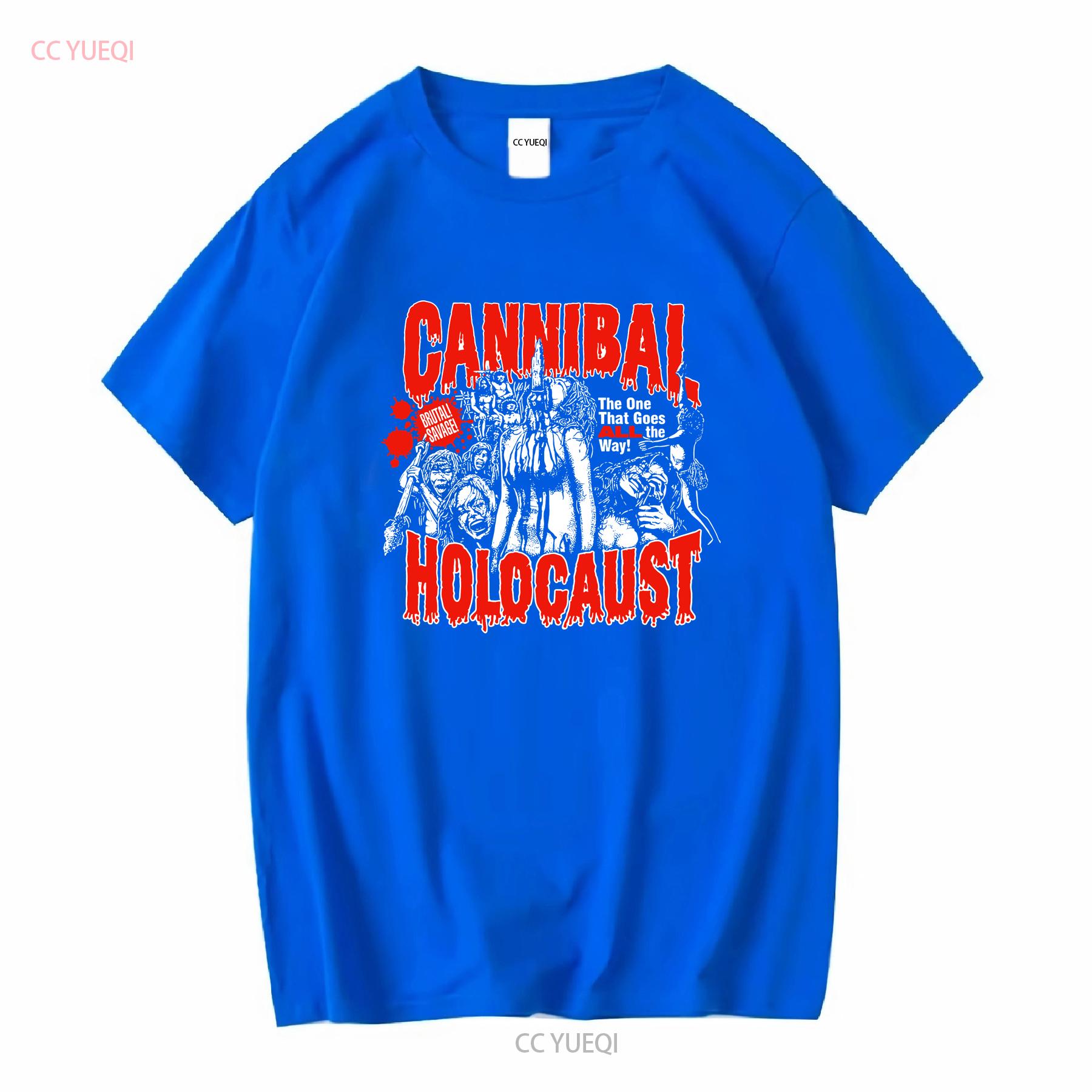 

Cannibal Holocaust movie t shirt remake gift for horror fan TE3895 vintage Washed Soft Casual graphic Versatile Stretched L