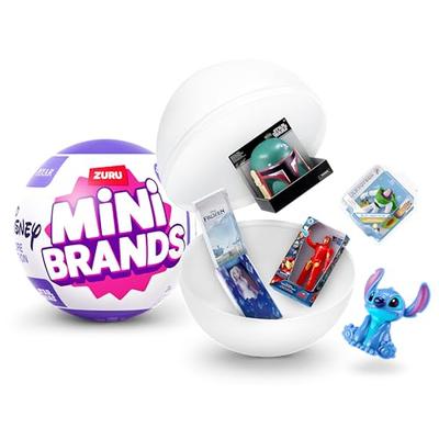 ZURU's Mini Brand Disney Store Series, 3 Capsules, Themed Surprise Collector Minis, Blind Packaging.