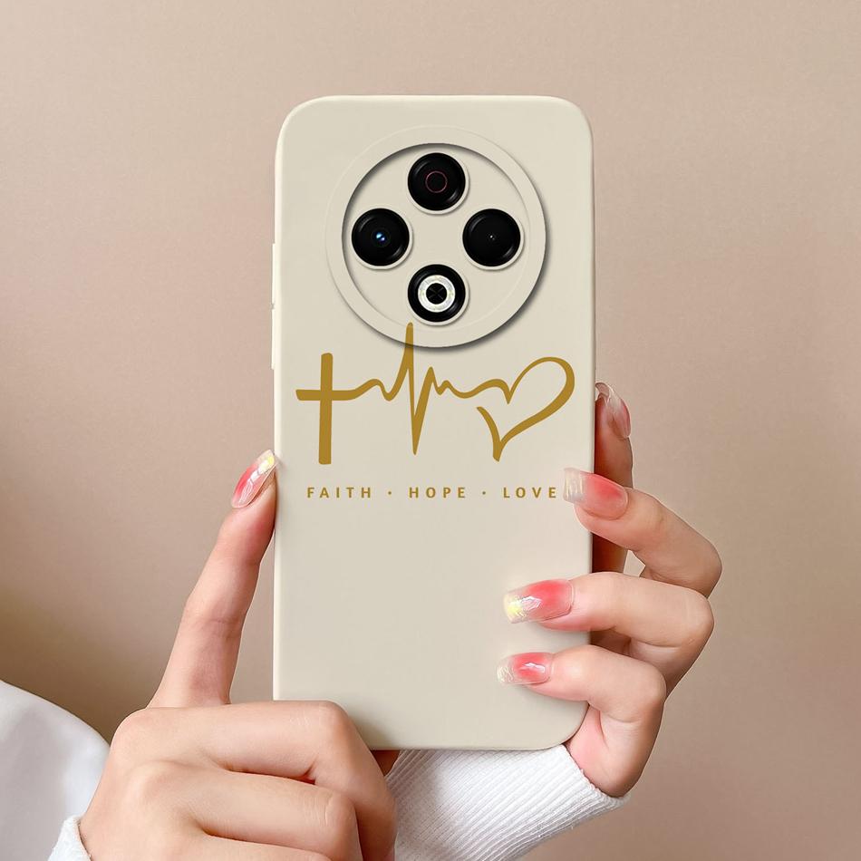 For Tecno Spark 30 Pro 30C Case Love Heart Back Cover For Tecno Spark 30C 4G 5G Full Protection Soft Liquid Silicone Phone Cases