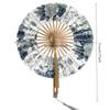 1pcs Ancient Fan In Summer with Cheongsam Portable Bamboo Fan In Chinese Style Hanfu New Chinese Style Ink and Silk Folding Fan
