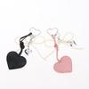 Bow Heart PU Keychains Elegant Ladies Key Chain With Rope Keyholder Fashion Accessory For Purse Bag Car Home Gift