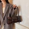 Borsa a Mano Moda in Pelle Borsa a Spalla con Cinghie Regolabili a Fibbia Borse Ispirate al Retrò per Donna Borsa da Sotto Braccio