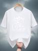 Casual Summer Short Sleeve T-shirt - 100% Cotton Crew Neck Tee with Mountain Biking Graphic