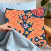 Fashion Leopard Art Tiger Pillow Case Throw Pillow Cover Nordic Style Cushion Covers Home Living Room Sofa Couch Seat Decor