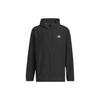 Run It Jacket Logo Print Long Sleeve Hooded Jacket Men Jacket Black IL7230