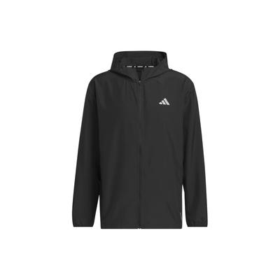 Run It Jacket Logo Print Long Sleeve Hooded Jacket Men Jacket Black IL7230