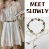 Ethnic Style Wax Rope Woven Waist Seal Handwoven Waist Chain Bohemian Dress Decorative Tassel Belt Skirt