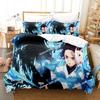 Anime Demon Slayer Bedding Sets Kamado Nezuko Bed Linen for Teens Girls Cartoon Twin Single Queen King Soft Duvet Cover Set