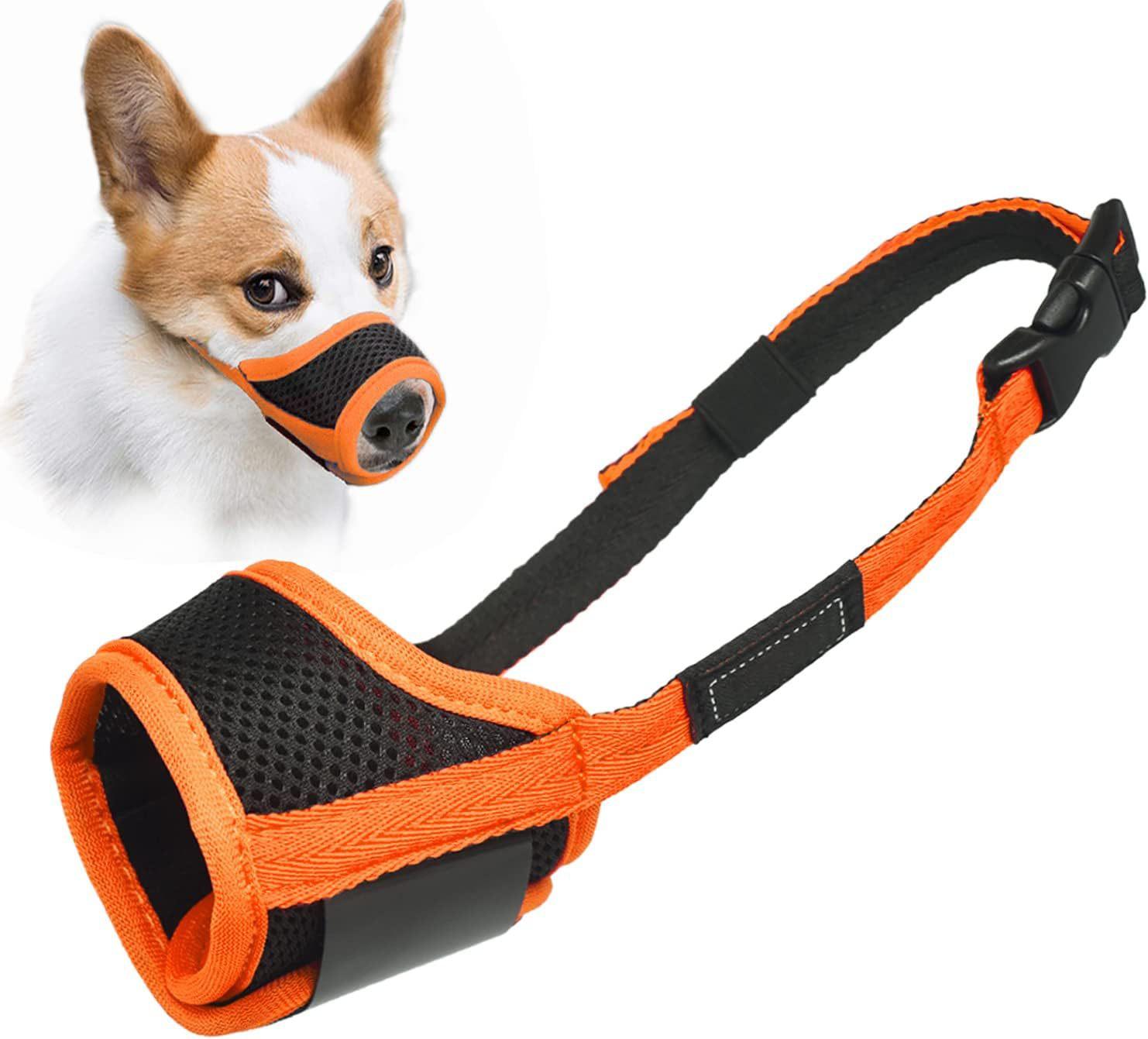 

Pet Dog Mouth Mask Anti Disorderly Eating Mouth Mask Anti Barking Anti Biting Corgi Teddy Special Anti Licking Mouth Mask Small XS помаранчевий