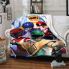 1pc Mighty Morphin Power Rangers1 Blanket, Gift, for Men and Women, Soft Blanket, Good for Sofa Bed Couch Travel, Lightweight Flannel Blanket