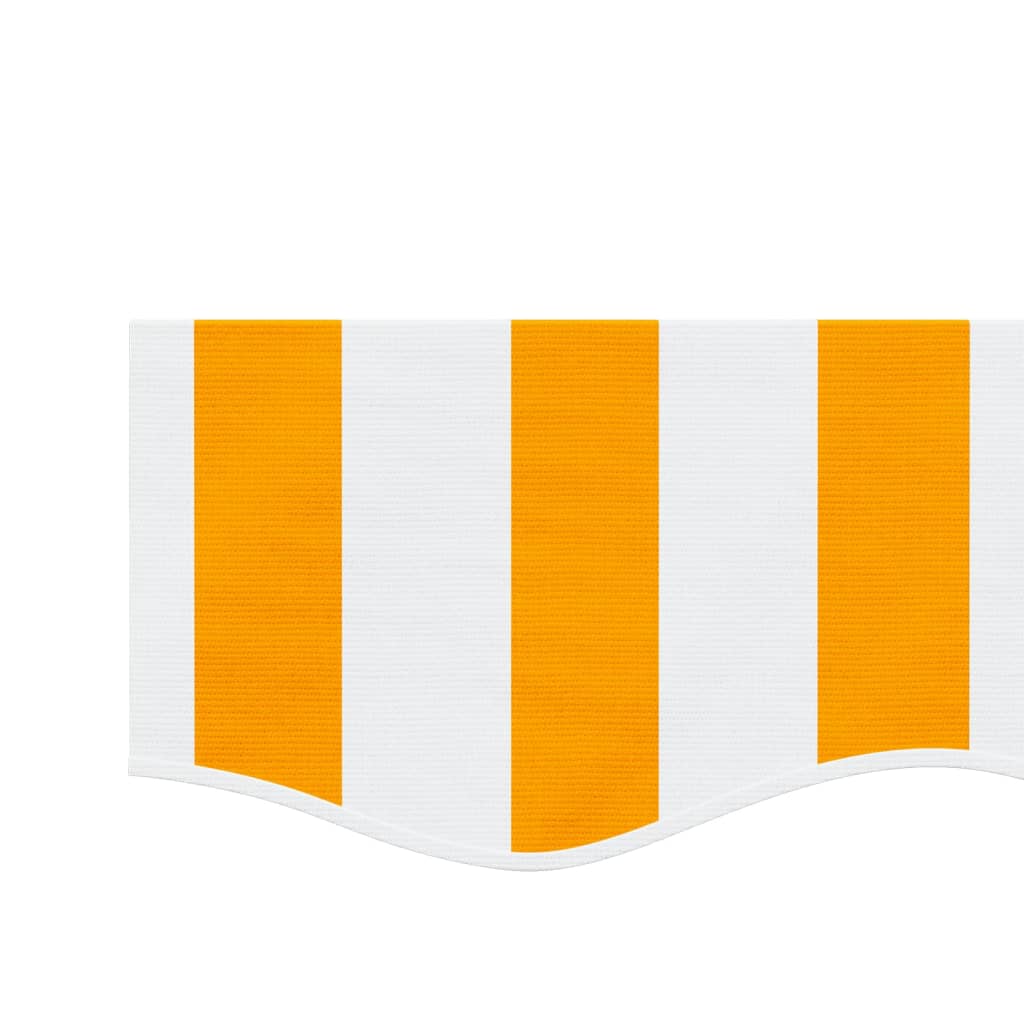 Yellow and White Striped Awning Valance 3.5 m