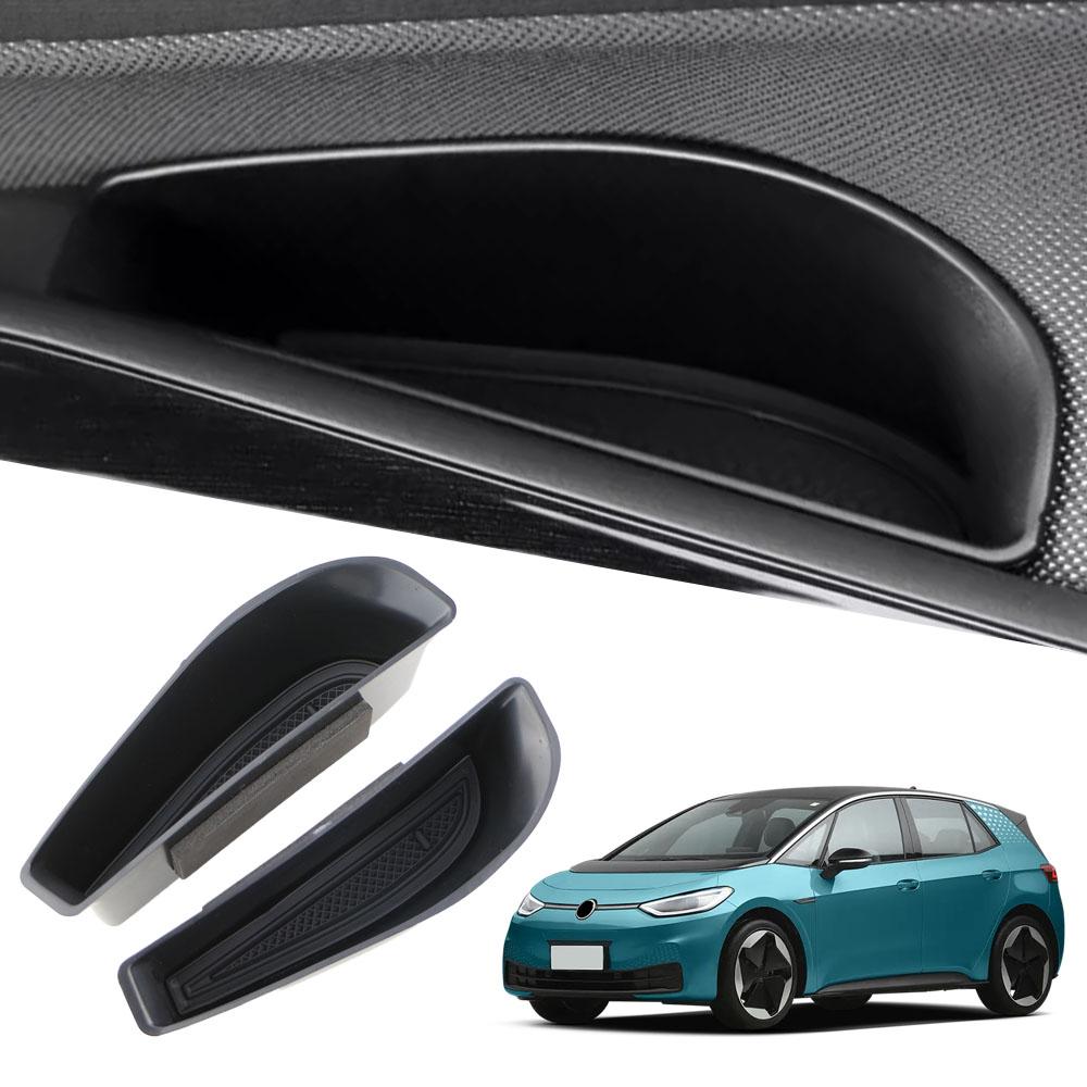 4Pcs for Volkswagen VW ID.3 Id3 Front Rear Door Handle Storage Box Holder Side Armrest Organizer Container Tray Car Accessories